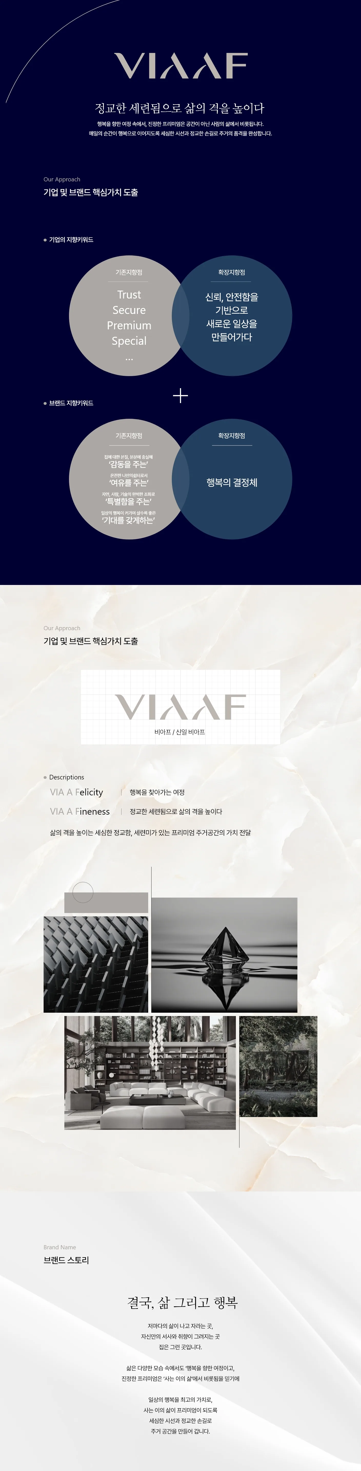 영종국제도시 신일 비아프 크레스트 VIAAF 브랜드 핵심가치와 브랜드 스토리